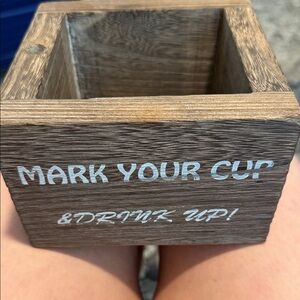 Chic Wooden Cup Holder for Parties